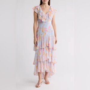WAYF | Floral Ruffle Tiered Dress